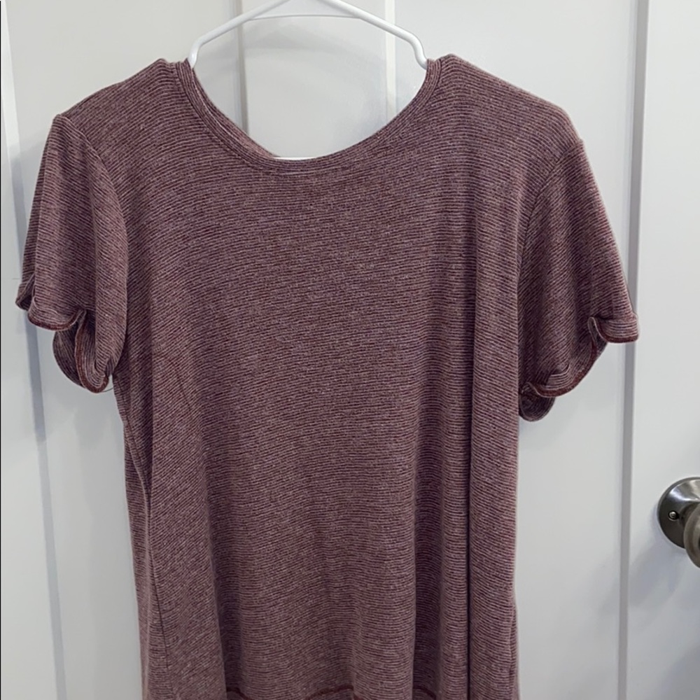 White Striped Tee
